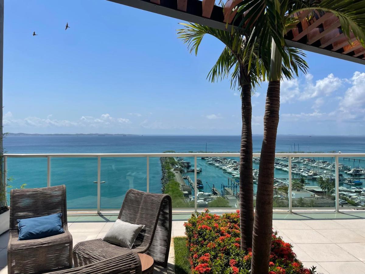 Cloc Marina Vista Mar P/ A Baia De Todos Os Santos Appartement Salvador Buitenkant foto