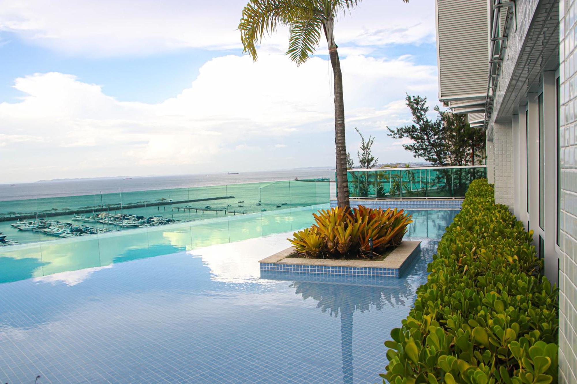 Cloc Marina Vista Mar P/ A Baia De Todos Os Santos Appartement Salvador Buitenkant foto
