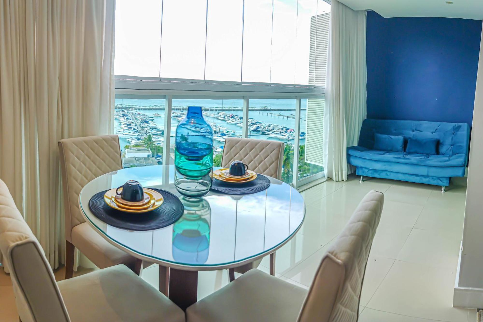 Cloc Marina Vista Mar P/ A Baia De Todos Os Santos Appartement Salvador Buitenkant foto